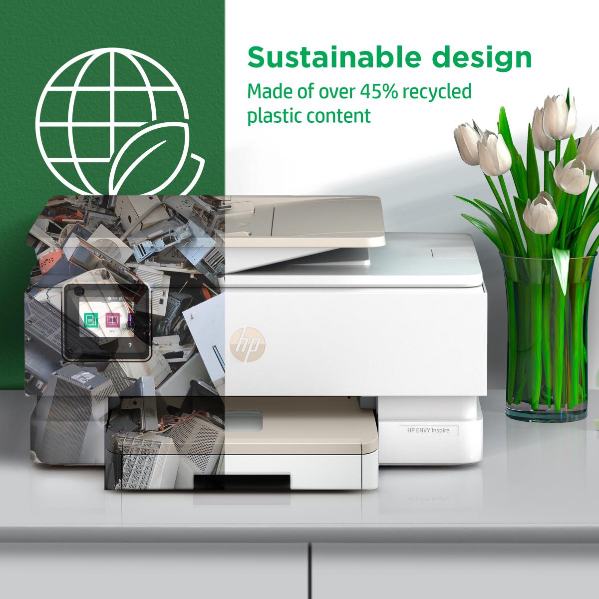 Envy Inspire 7920e - Color All-in-One Printer - Inkjet - A4 - USB /  Wi-Fi