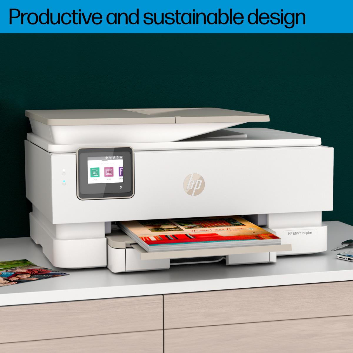 Envy Inspire 7920e - Color All-in-One Printer - Inkjet - A4 - USB /  Wi-Fi
