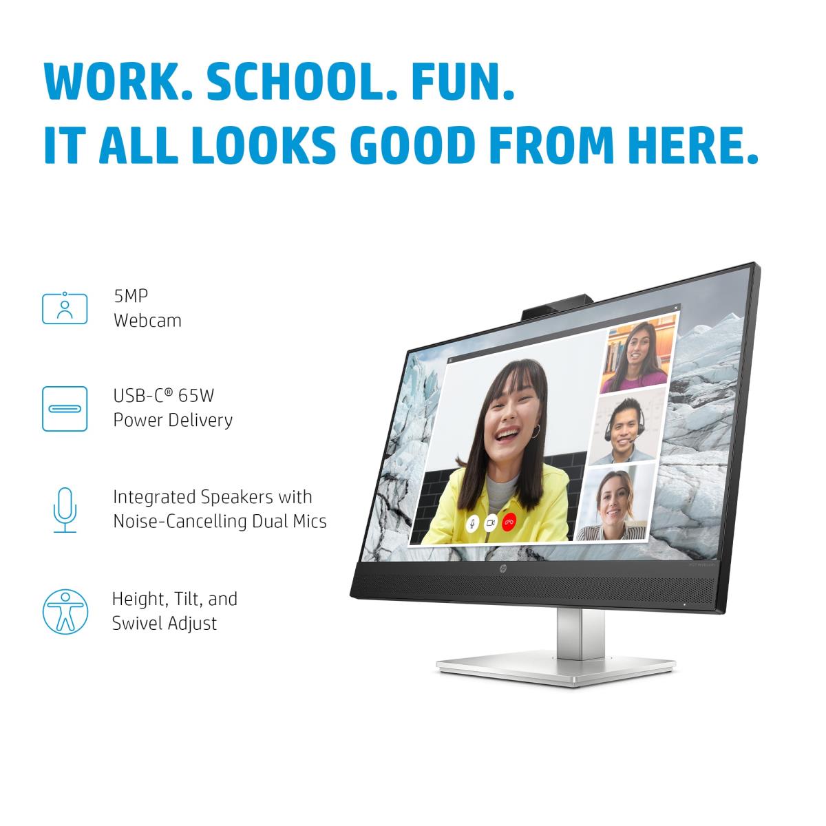 Conferencing USB-C Monitor - E27M G4 - 27in - 2560x1440 (QHD) - IPS