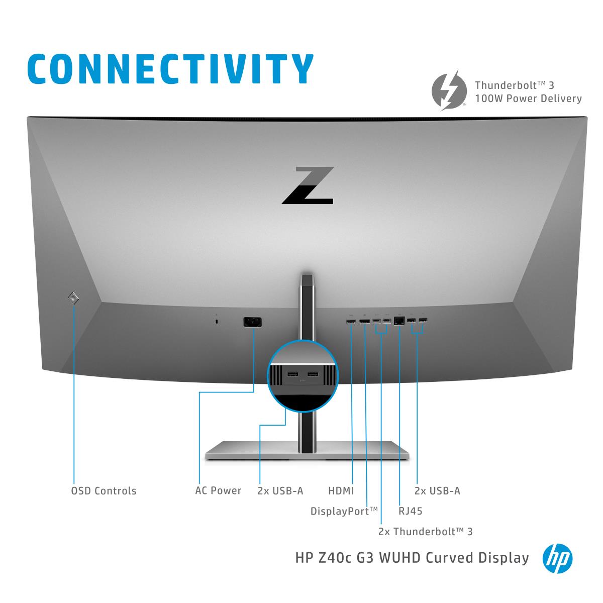 Curved Monitor - Z40c G3 - 40in - 5120x2160 (WUHD) - IPS