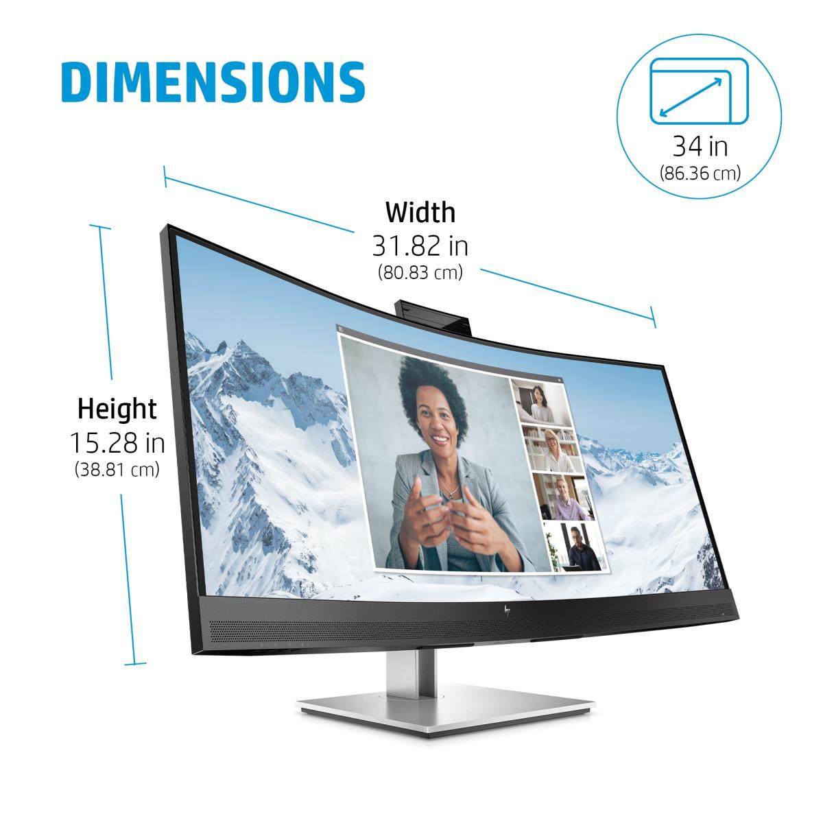 Conferencing Curved USB-C Monitor - E34m G4 - 34in - 3440x1440 (WQHD)
