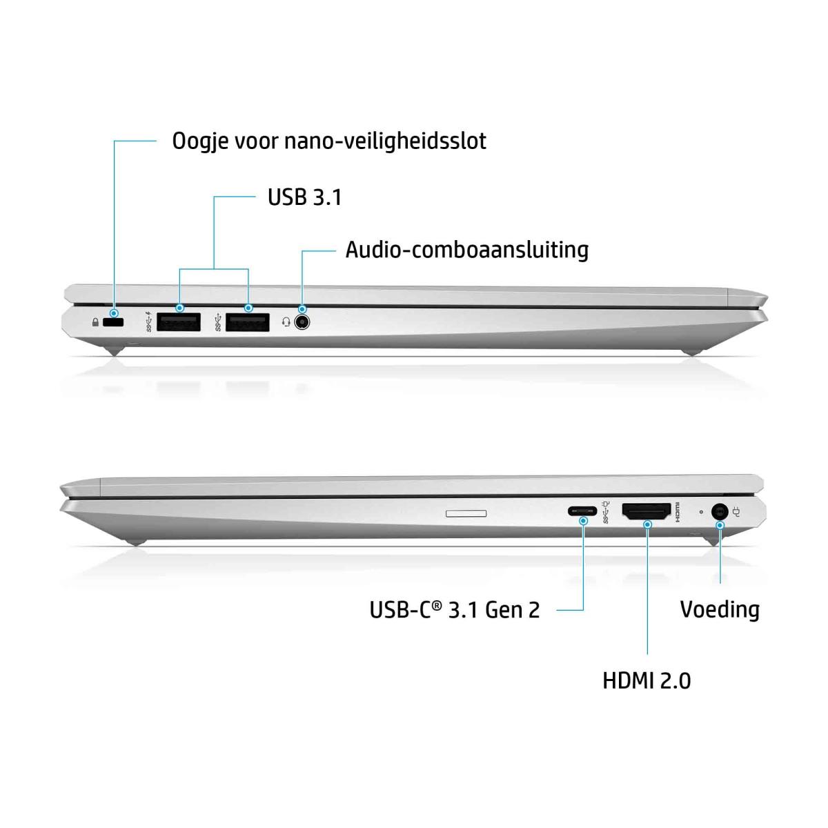 ProBook 635 Aero G8 - 13.3in - R7 5850U - 16GB RAM - 512GB SSD - Win10 Pro - Azerty Belgian