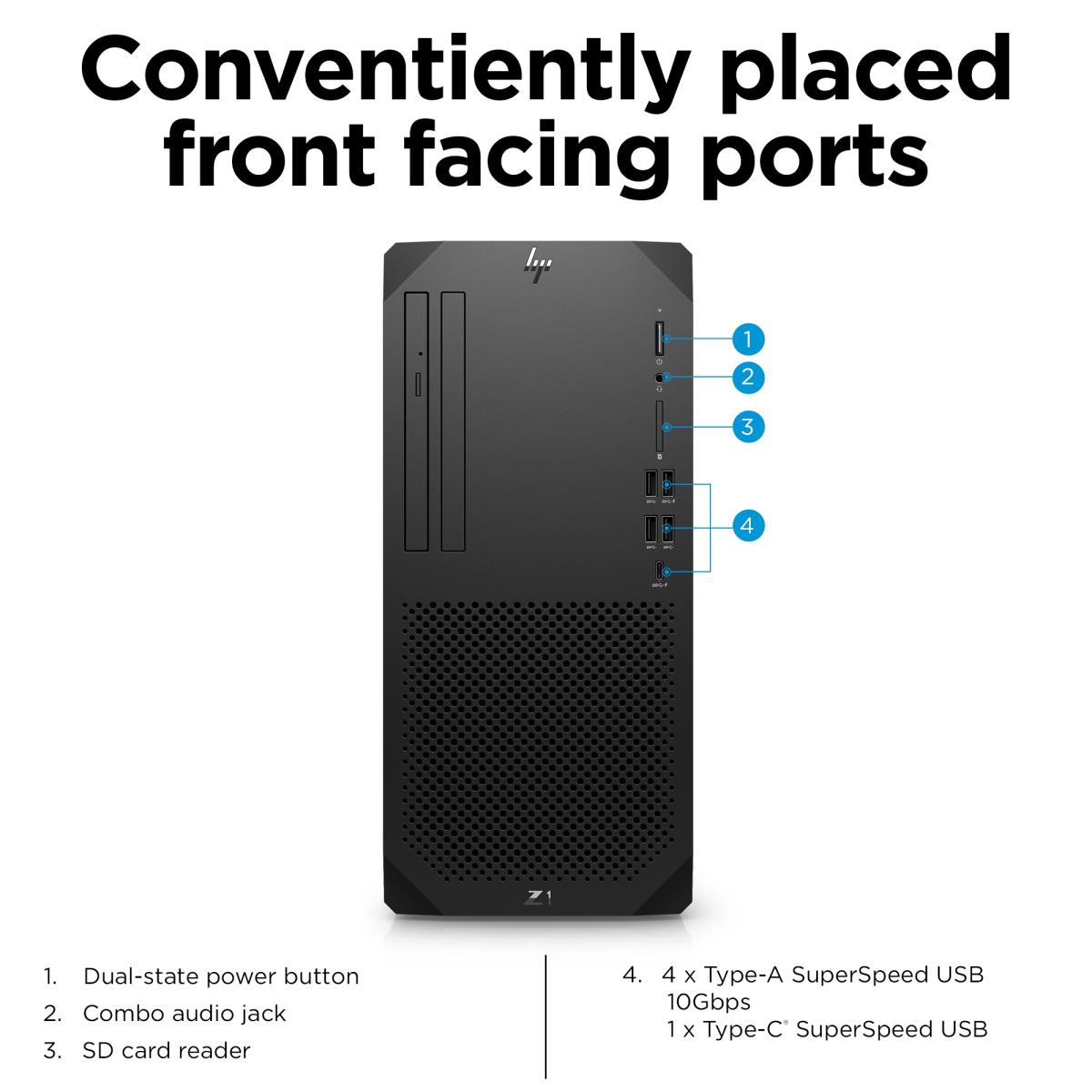 Workstation Z1 G9 Tower - i9 12900 - 32GB RAM - 1TB SSD - RTX 3070 8GB - Win11 Pro