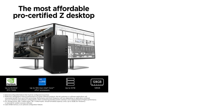 Workstation Z1 G9 Tower - i7 12700 - 16GB RAM - 512GB SSD - Win11 Pro - no Keyboard