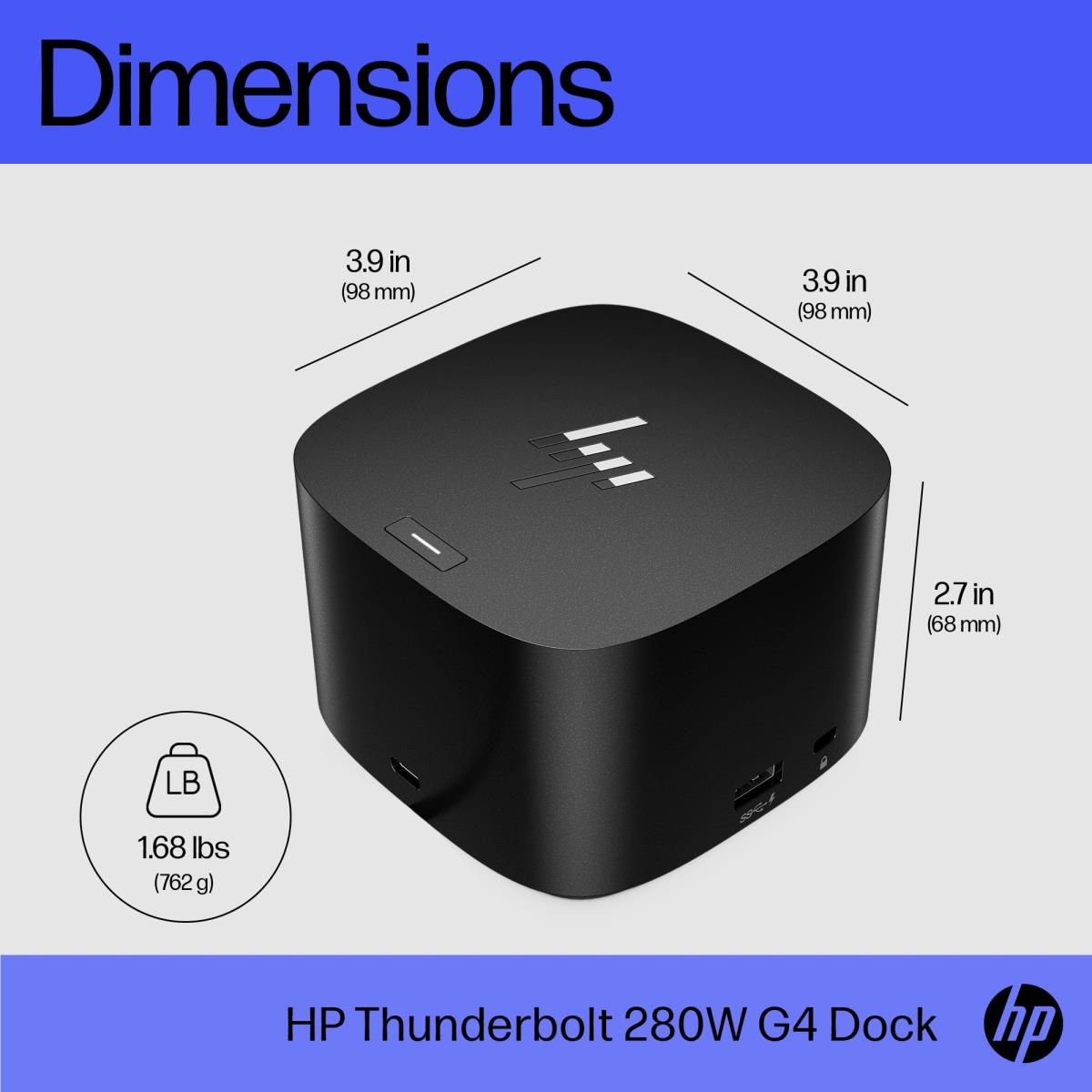 Docking Station Thunderbolt G4 - 280W - Combo Cable