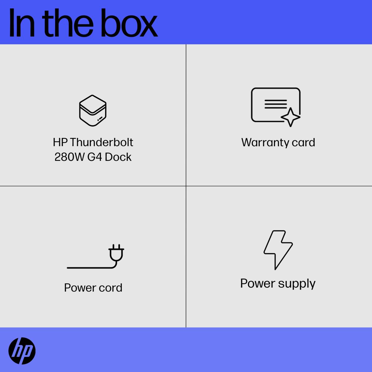 Docking Station Thunderbolt G4 - 280W - Combo Cable