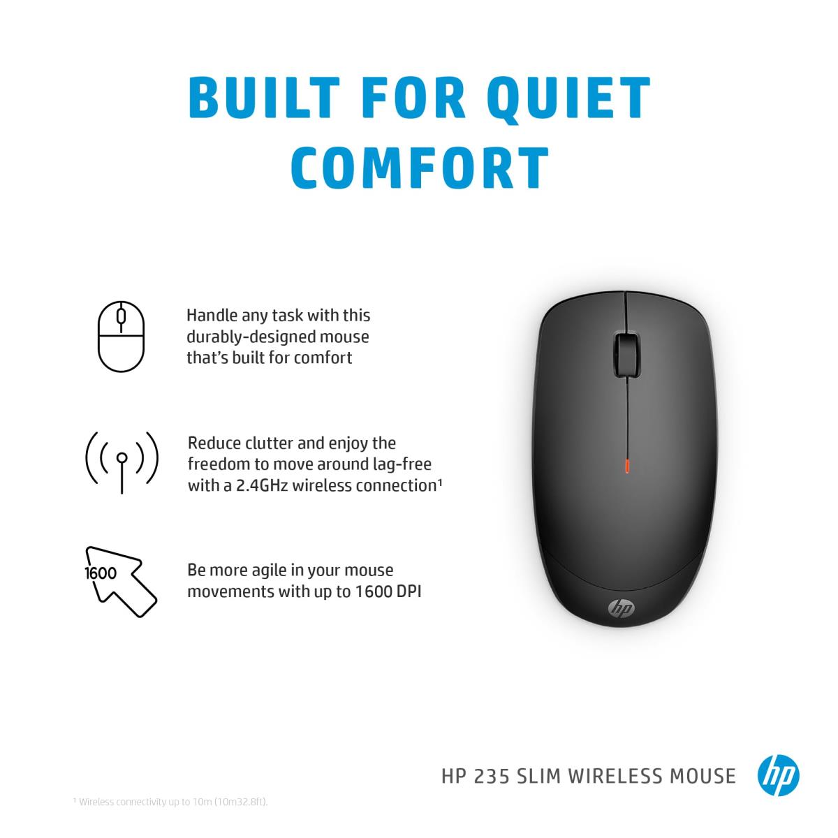 Wireless Slim Mouse - 235 - Black