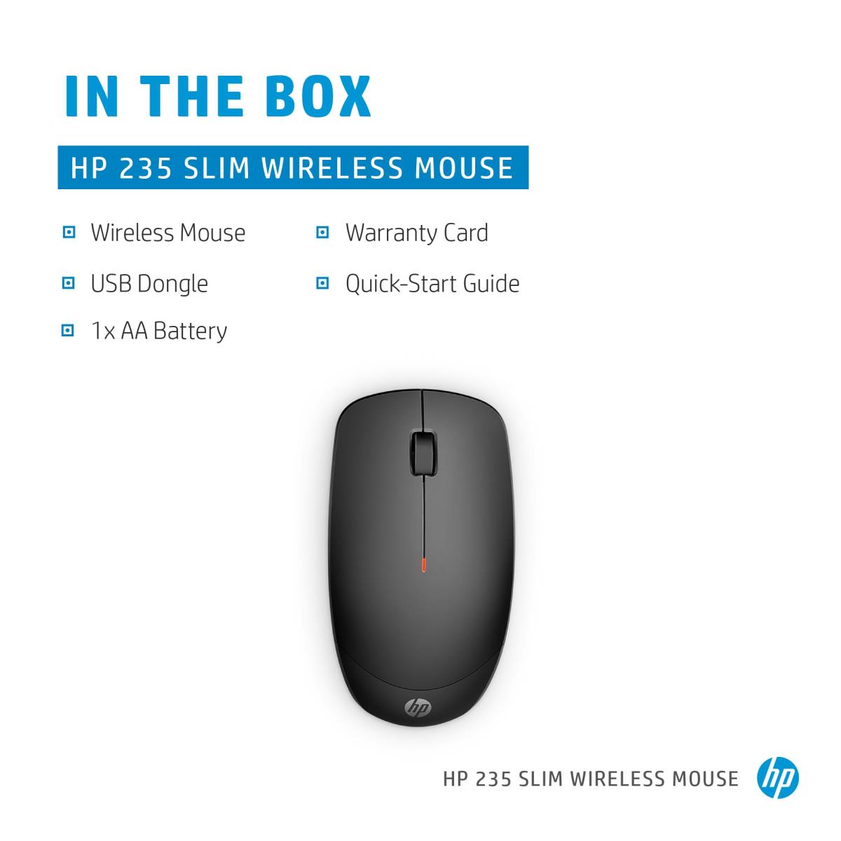 Wireless Slim Mouse - 235 - Black