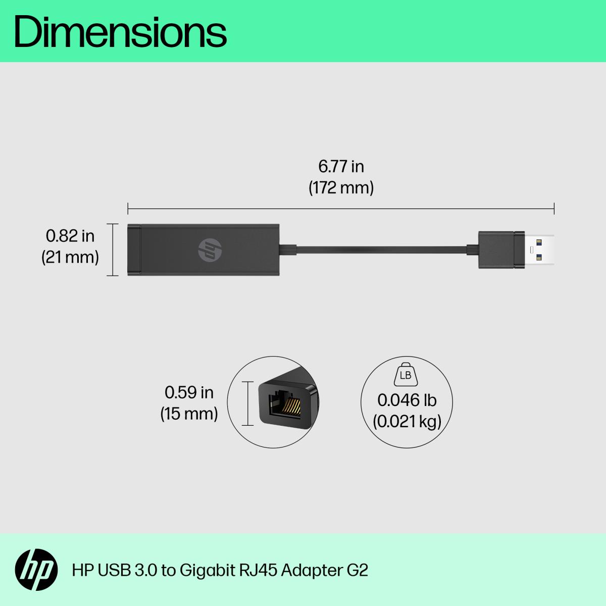 USB 3.0 to Gigabit RJ45 Adapter G2