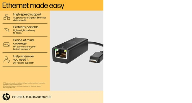 USB-C to RJ45 Adapter G2