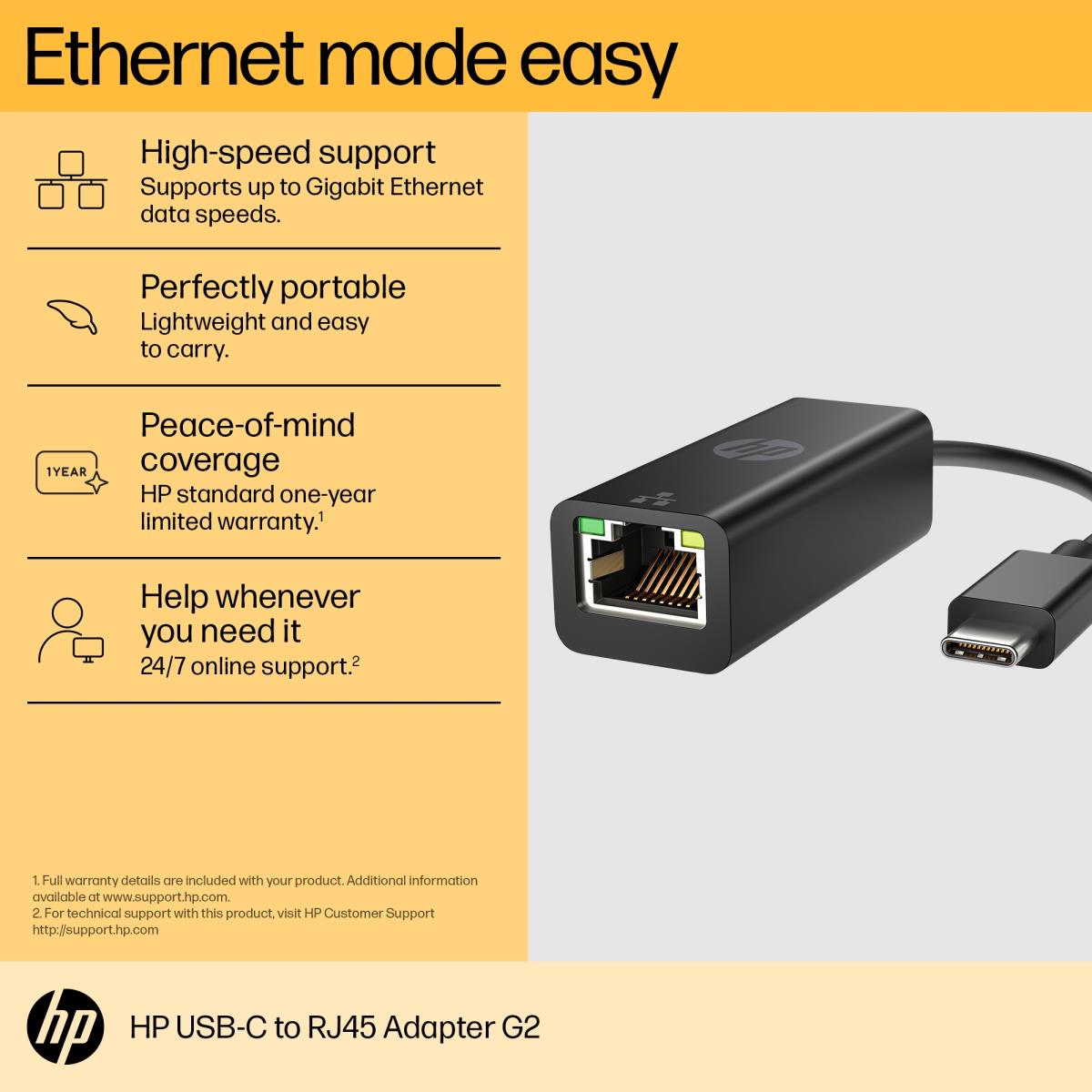 USB-C to RJ45 Adapter G2