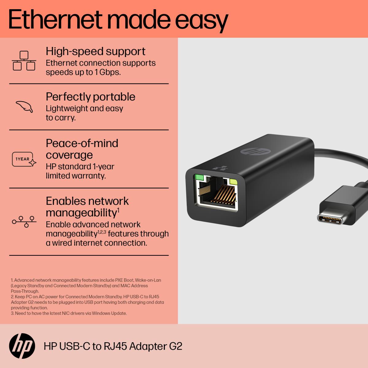 USB-C to RJ45 Adapter G2