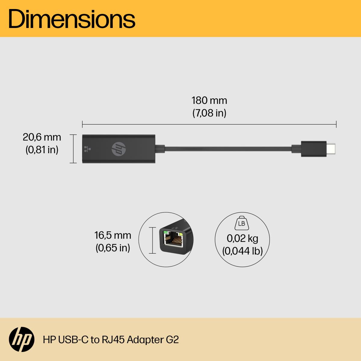 USB-C to RJ45 Adapter G2