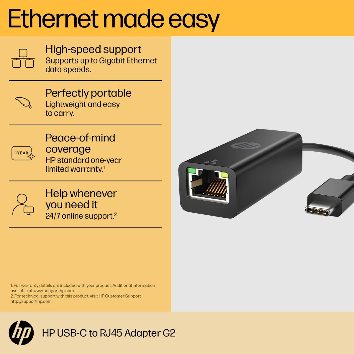 USB-C to RJ45 Adapter G2