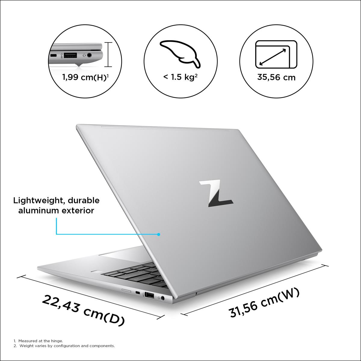 ZBook Firefly 14 G9 - 14in - i7 1255U - 16GB RAM - 512GB SSD - T550 4GB - Win11 Pro - Qwertzu Swiss-Lux