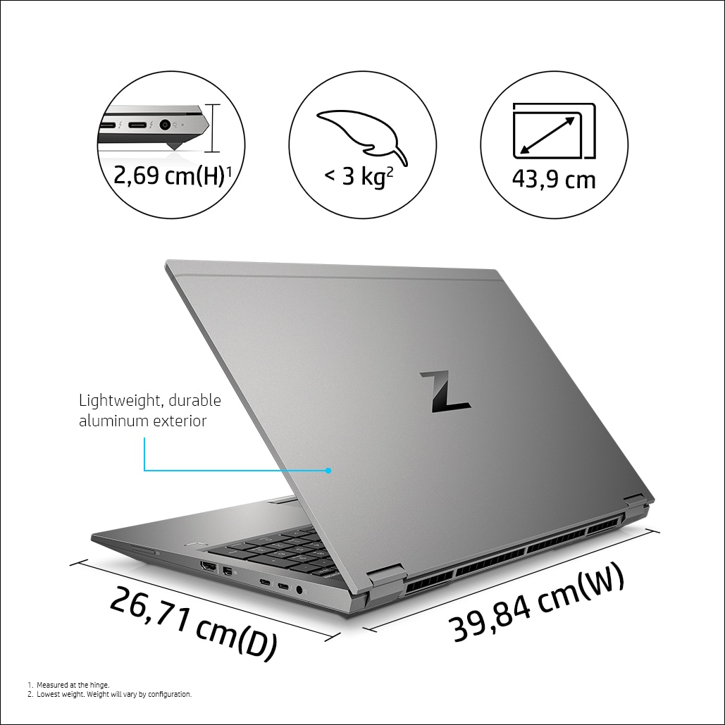 ZBook Fury 17 G8 - 17.3in - i7 11800H - 16GB RAM - 512GB SSD - T1200 4GB - Win11 Pro/Win10 Pro - Azerty Belgian