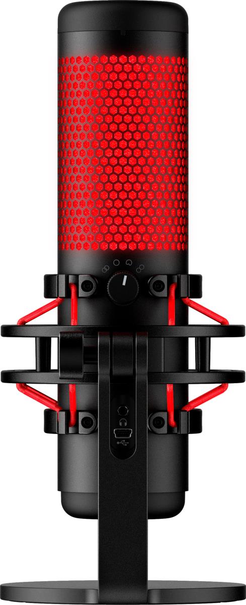 HyperX QuadCast - Microphone - USB - Black/Red - Red Lighting