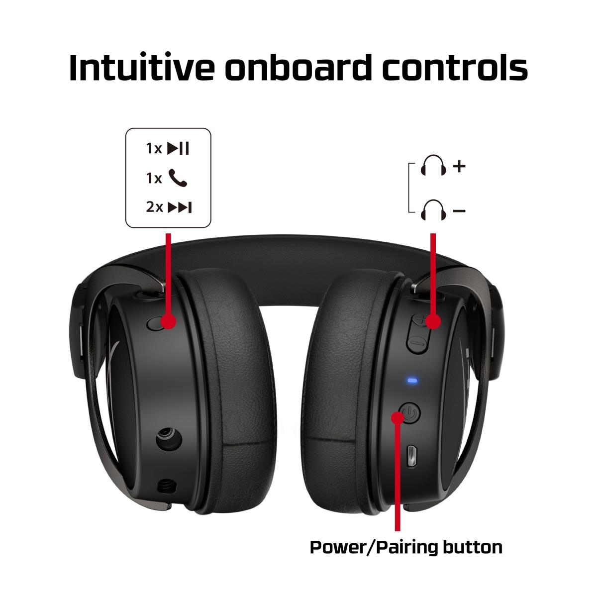 HyperX Cloud MIX - Gaming Headset - Stereo - Bluetooth - Black/Gunmetal