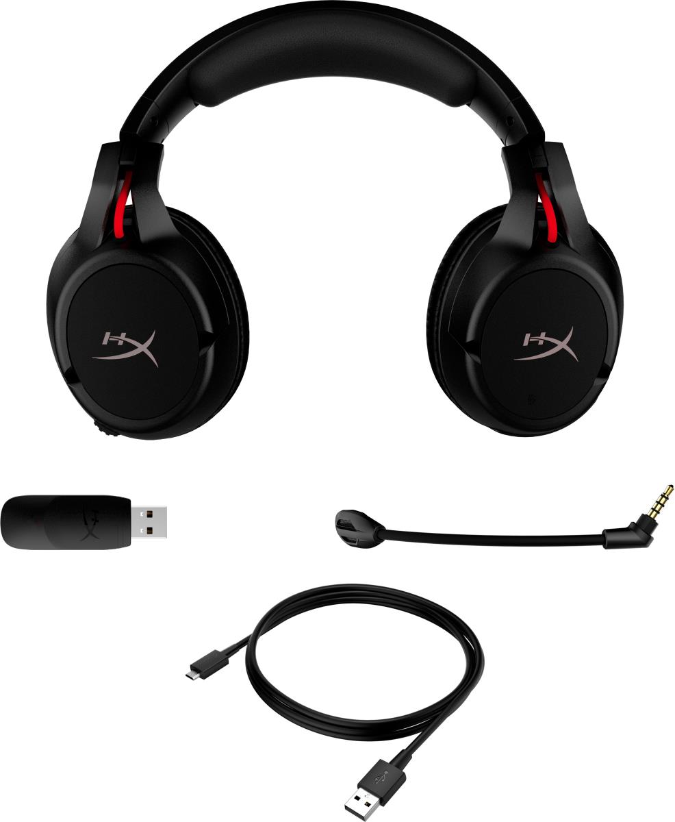 HyperX Cloud Flight - Gaming Headset - Stereo - Wireless/USB - Black/Red