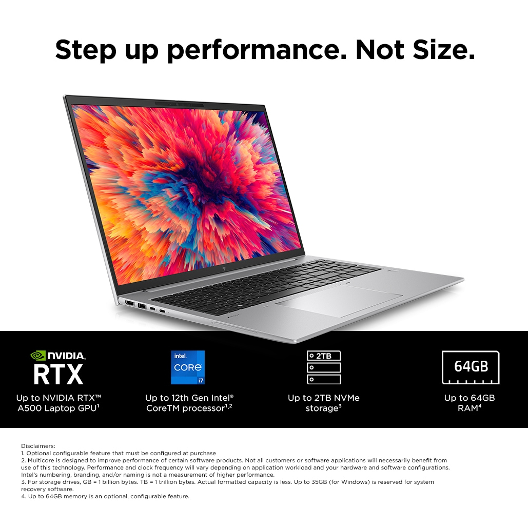ZBook Firefly 16 G9 - 16in - i7 1265U - 32GB RAM - 1TB SSD - T550 4GB - Win11 Pro - Azerty Belgian