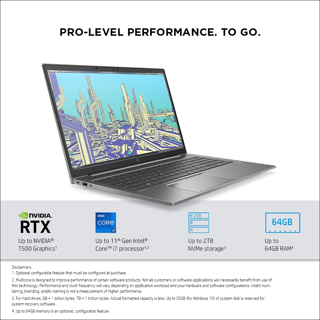 ZBook Firefly 15 G8 - 15.6in - i7 1165G7 - 32GB RAM - 1TB SSD - Win11 Pro - Azerty Belgian