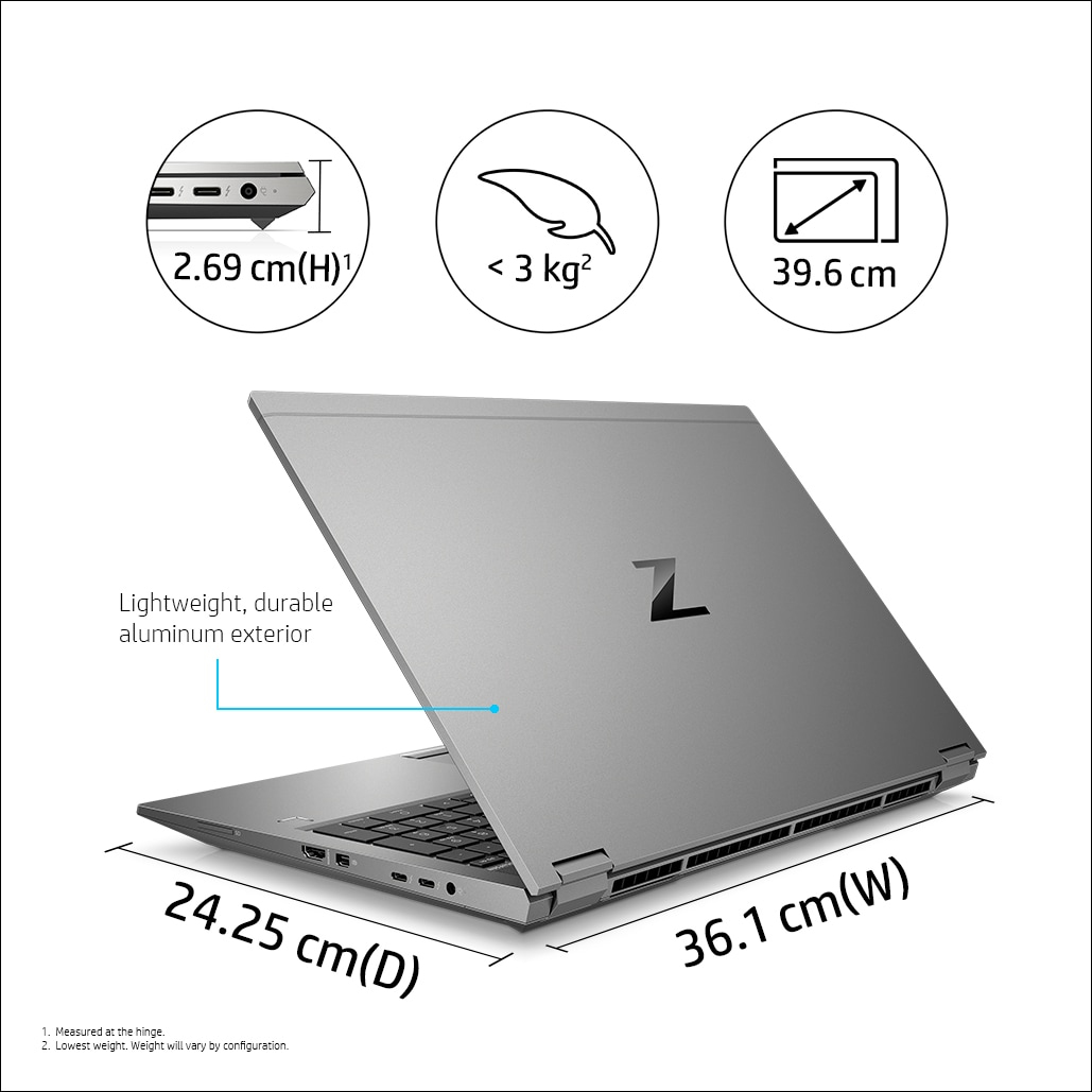 ZBook Fury 15 G8 - 15.6in - i7 11800H - 16GB RAM - 512GB SSD - T1200 4GB - Win11 Pro - Azerty Belgian