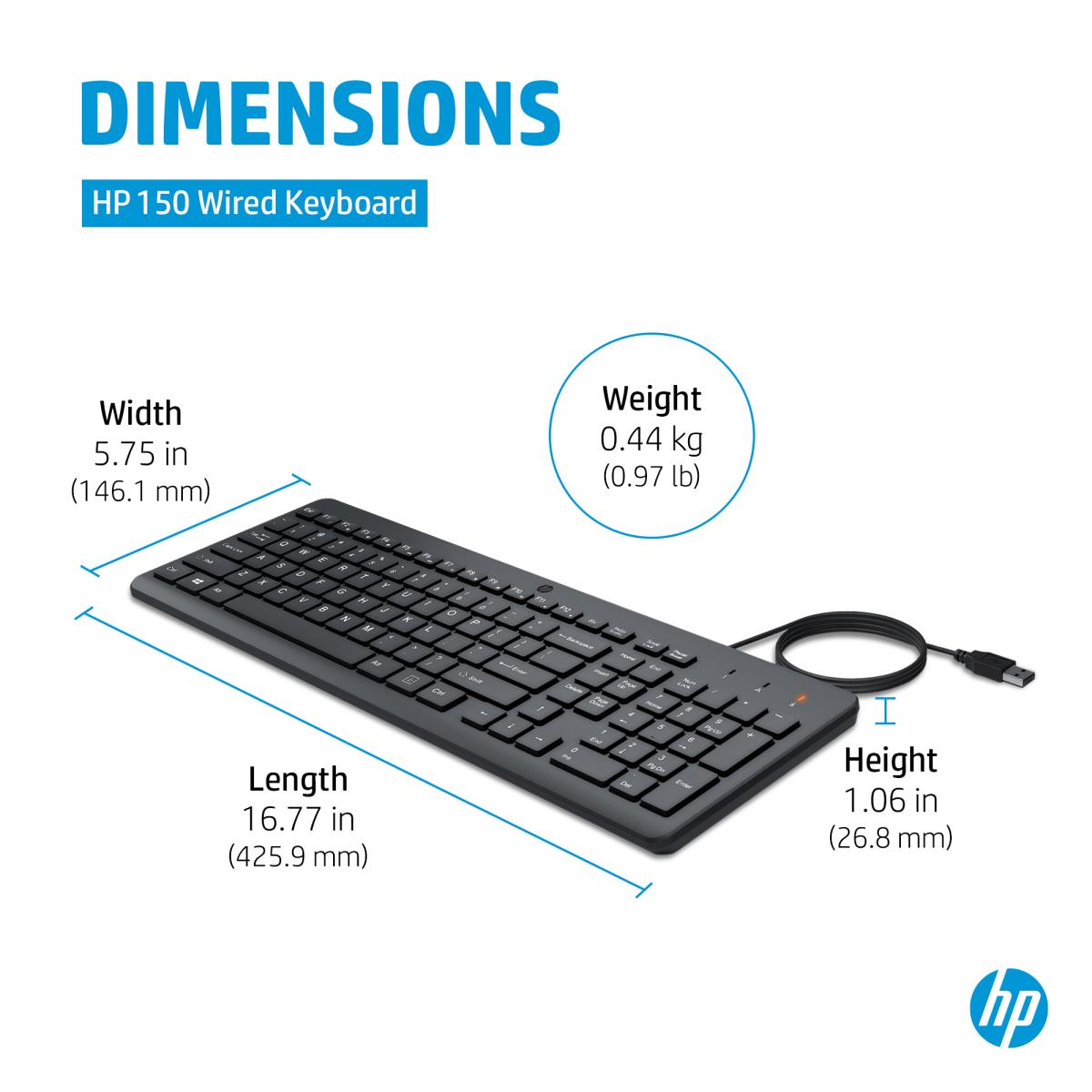Wired Keyboard 150 - Azerty Belgian