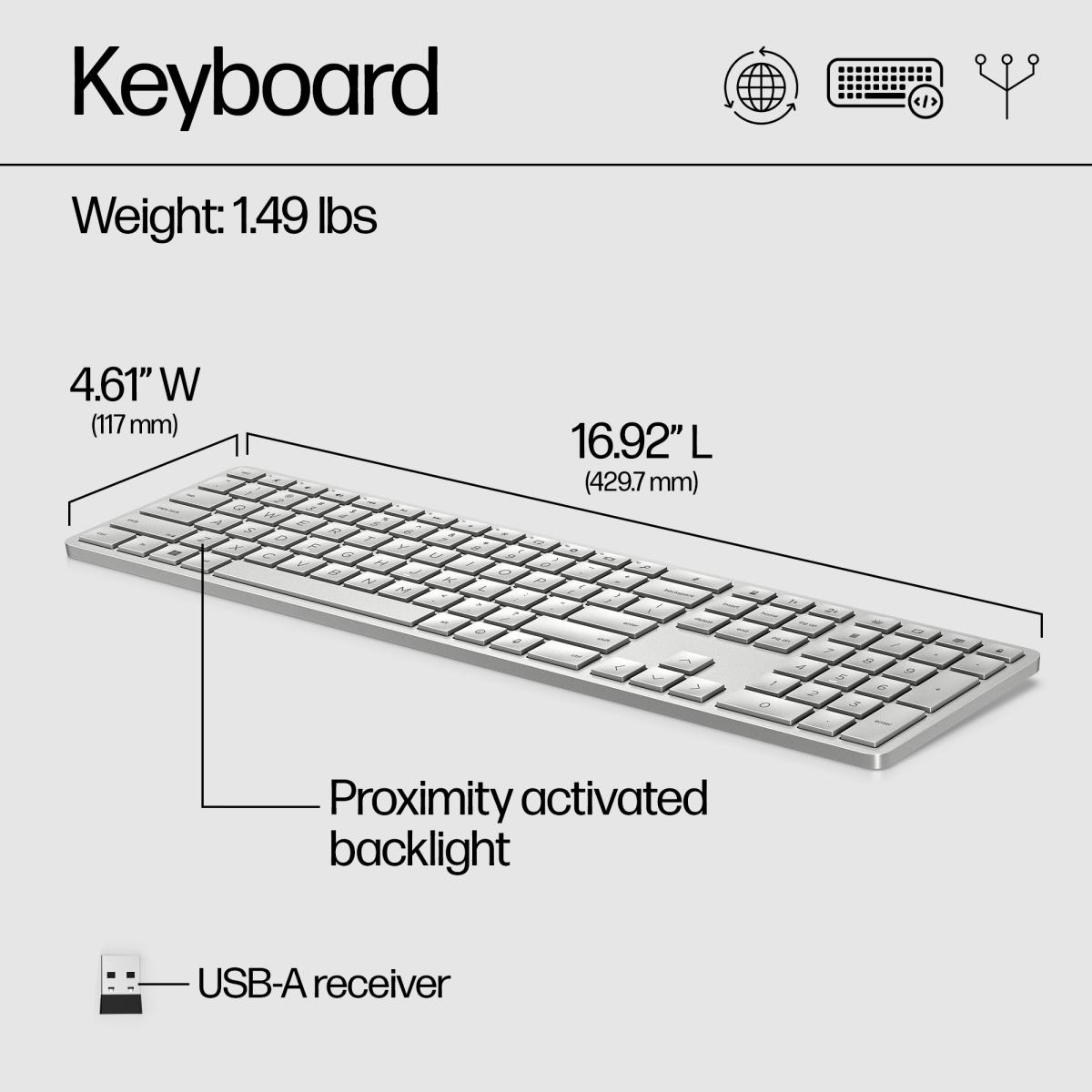Programmable Wireless Keyboard 970 - Azerty Belgian