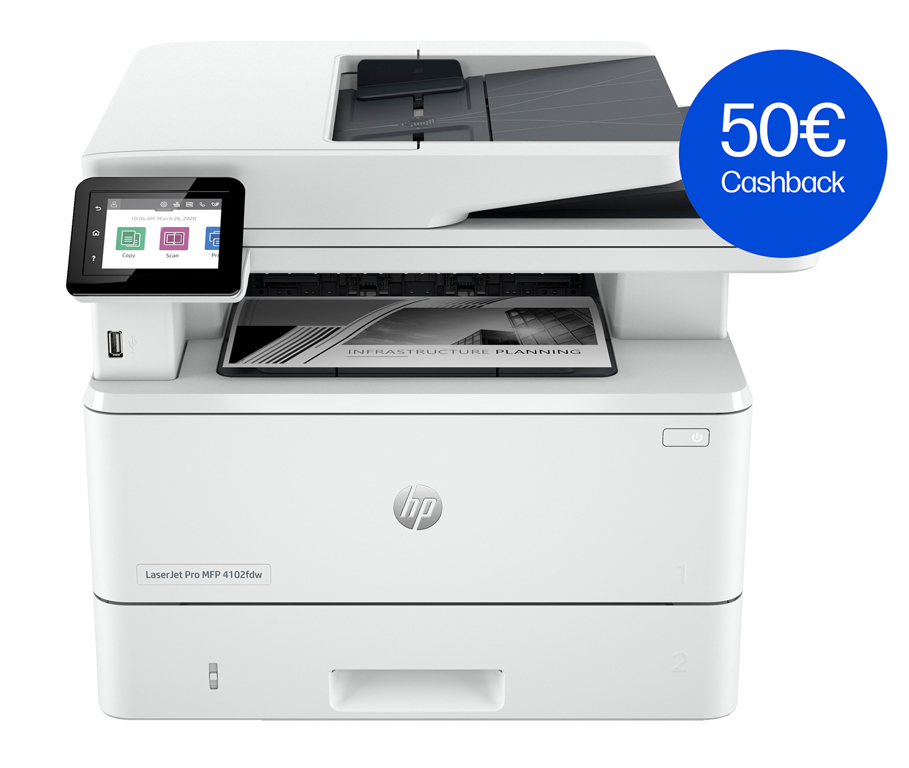 LaserJet Pro 4102DW - Multifunction Printer - Laser - A4 - USB / Ethernet / Wi-Fi