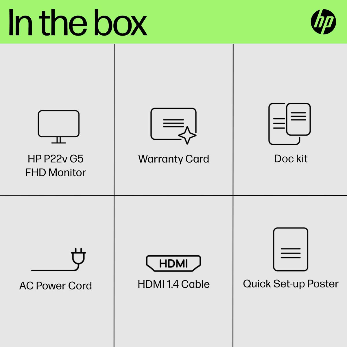Desktop Monitor - P22V G5 - 22in - 1920x1080 (FHD)