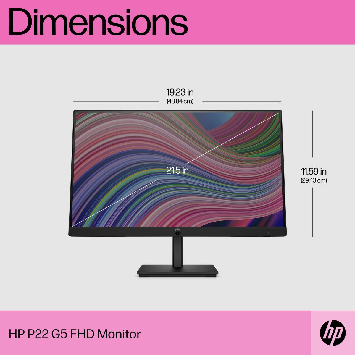 Desktop Monitor - P22 G5 - 22in - 1920x1080 (FHD) - IPS