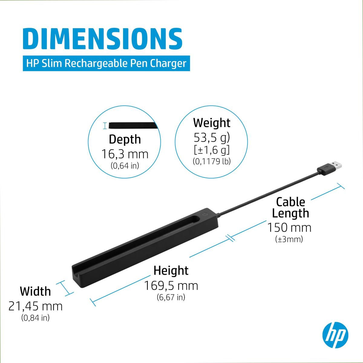 Rechargeable Slim Pen Charger