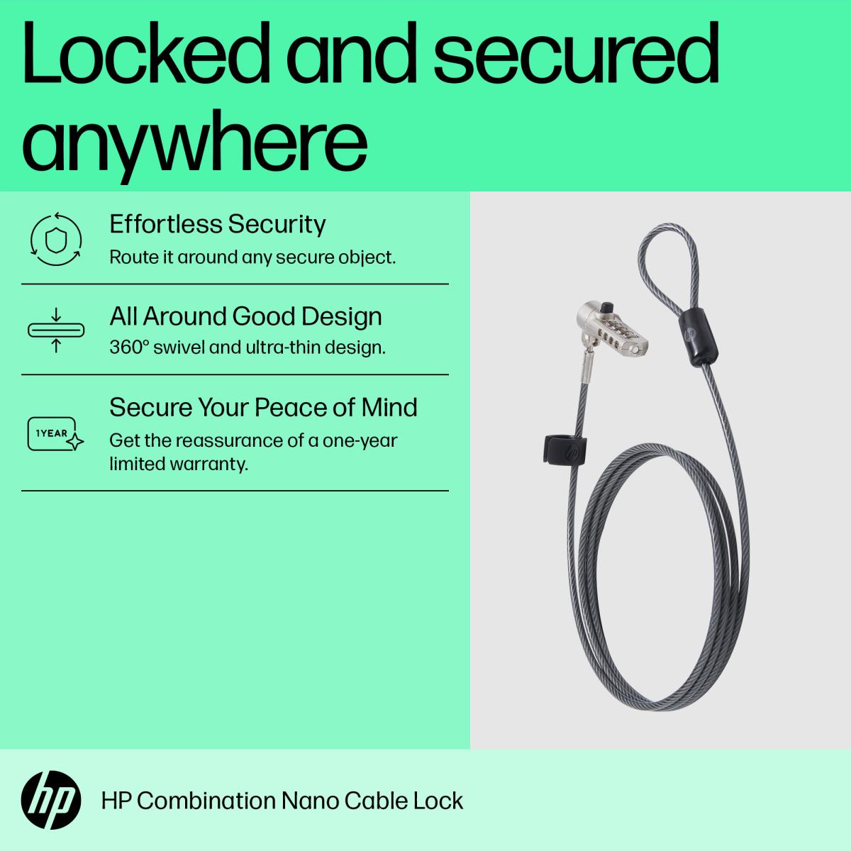 Nano Combination Cable Lock