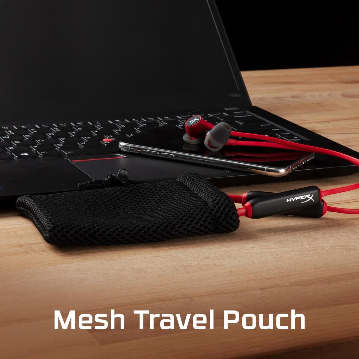 HyperX Cloud Buds Headphones - Wireless - Red/Black