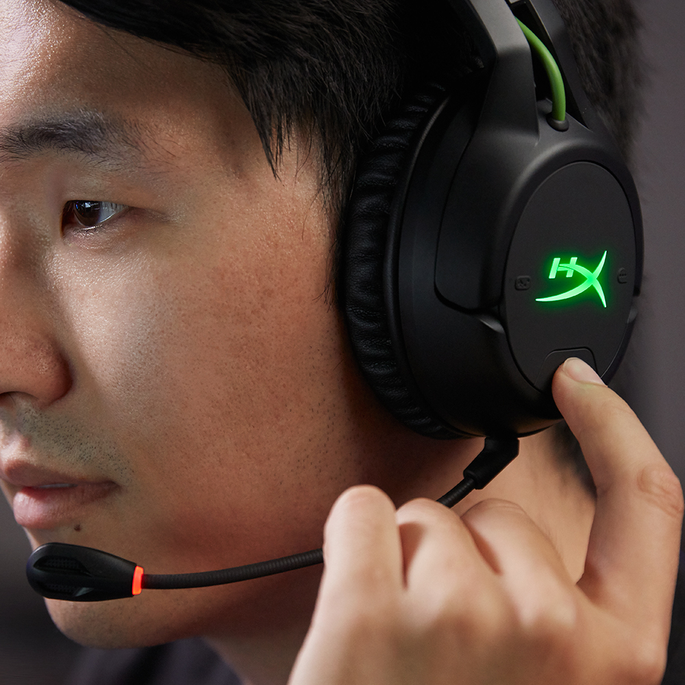HyperX CloudX Flight - Wireless Gaming Headset - Xbox - Black/Green