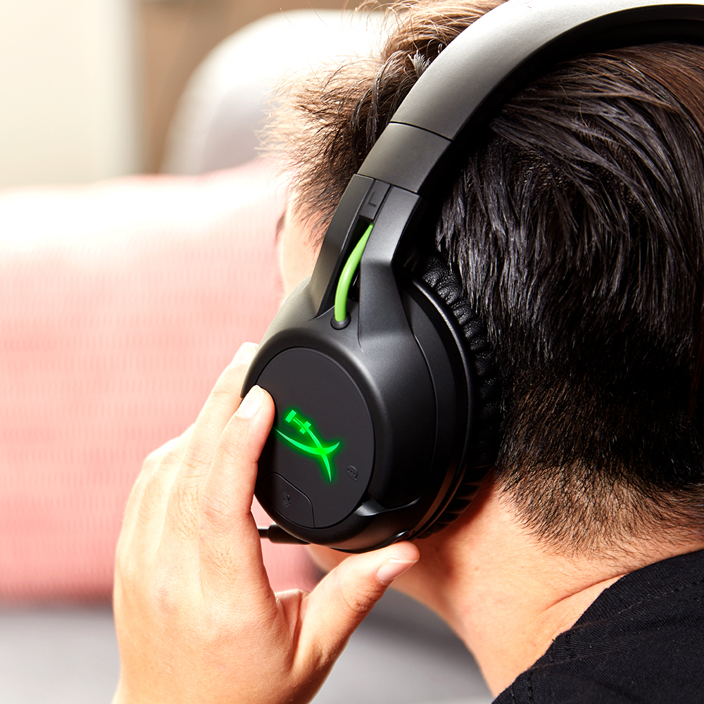 HyperX CloudX Flight - Wireless Gaming Headset - Xbox - Black/Green