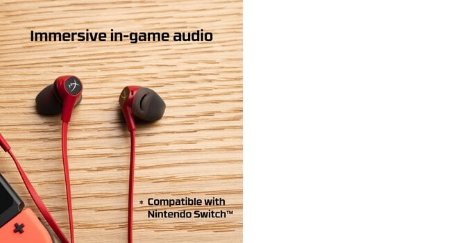 HyperX Cloud Earbuds - Red/Black