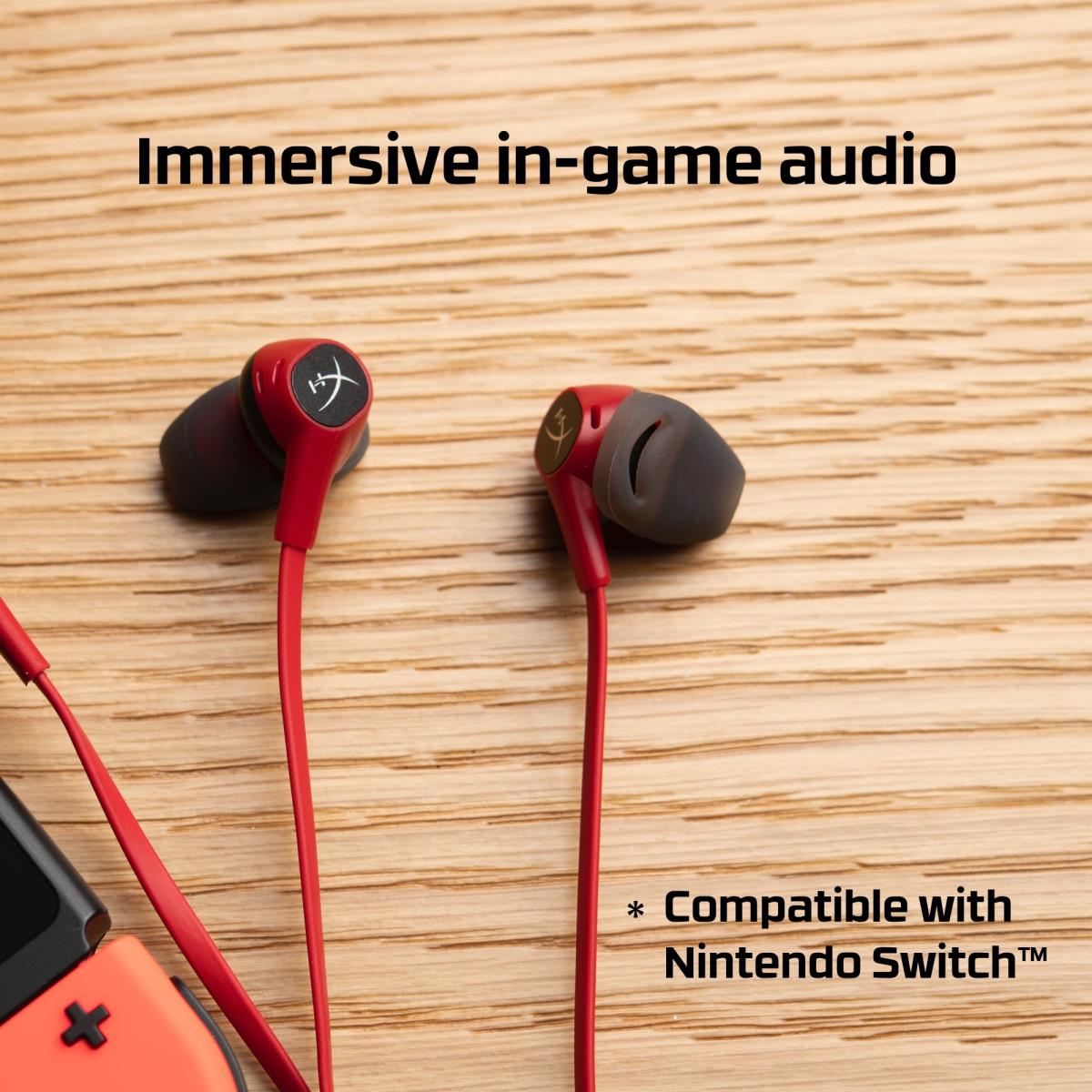 HyperX Cloud Earbuds - Red/Black