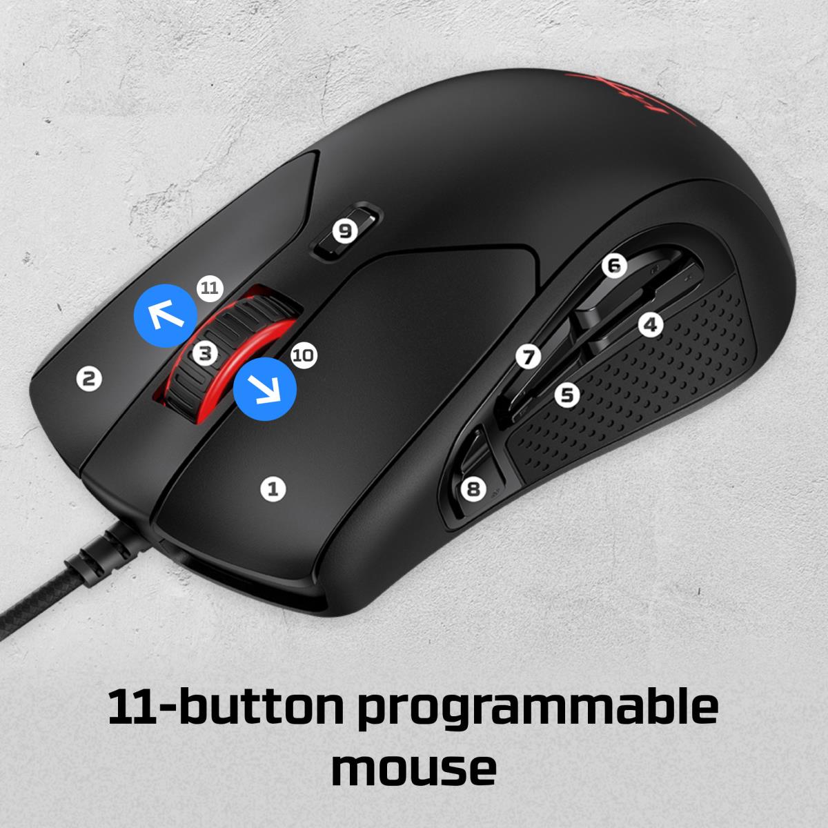 HyperX Pulsefire Raid - Gaming Mouse - Black