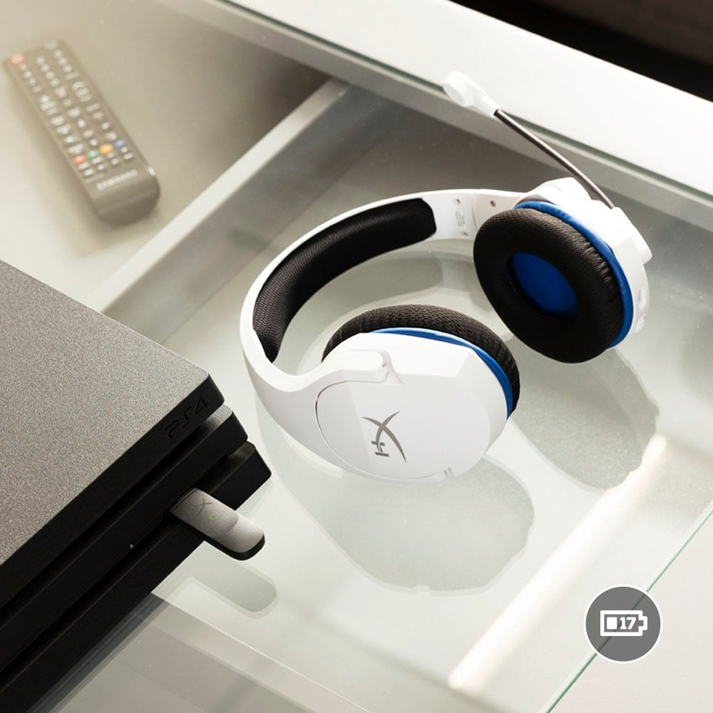 HyperX Cloud Stinger Core - Wireless Gaming Headset - PS5-PS4 - White/Blue