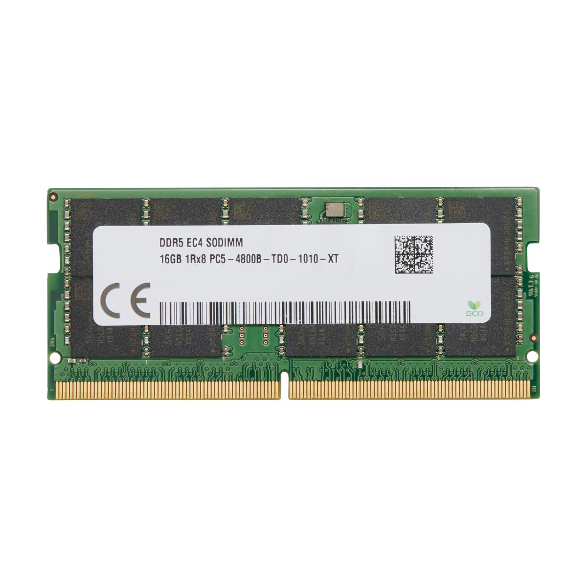 Memory 16GB (1x16GB) DDR5 4800 SODIMM ECC
