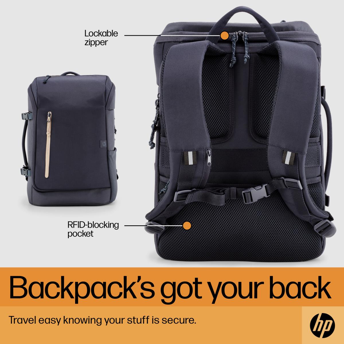 Travel 25 Liter - 15.6in Notebook Backpack - Iron Grey