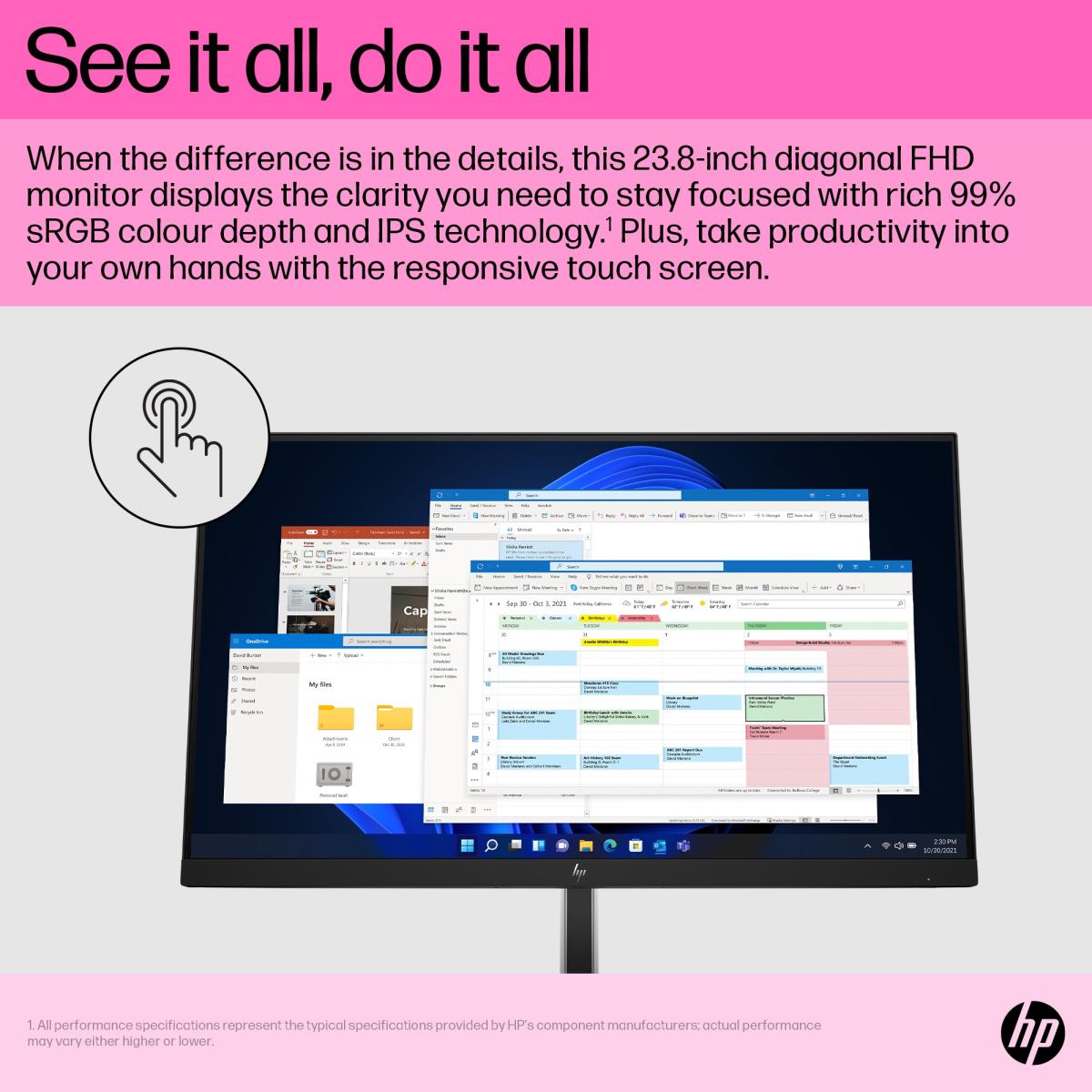 Desktop Monitor - E24t G5 - 24in - 1920x1080 (FHD) - IPS