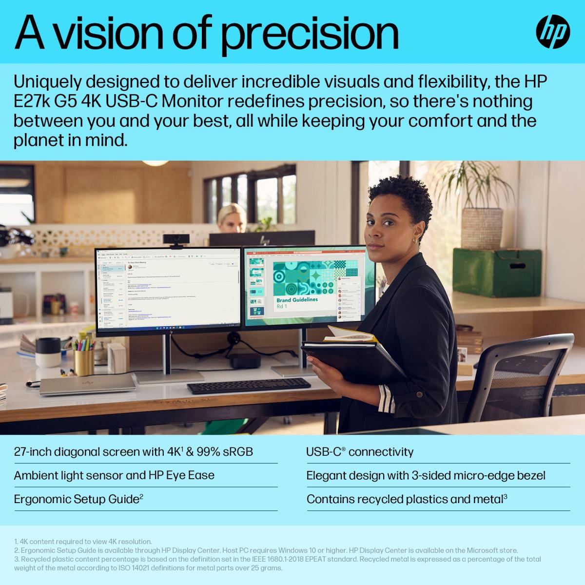 Desktop USB-C Monitor - E27k G5 - 27in - 3840x2160 (4K UHD)
