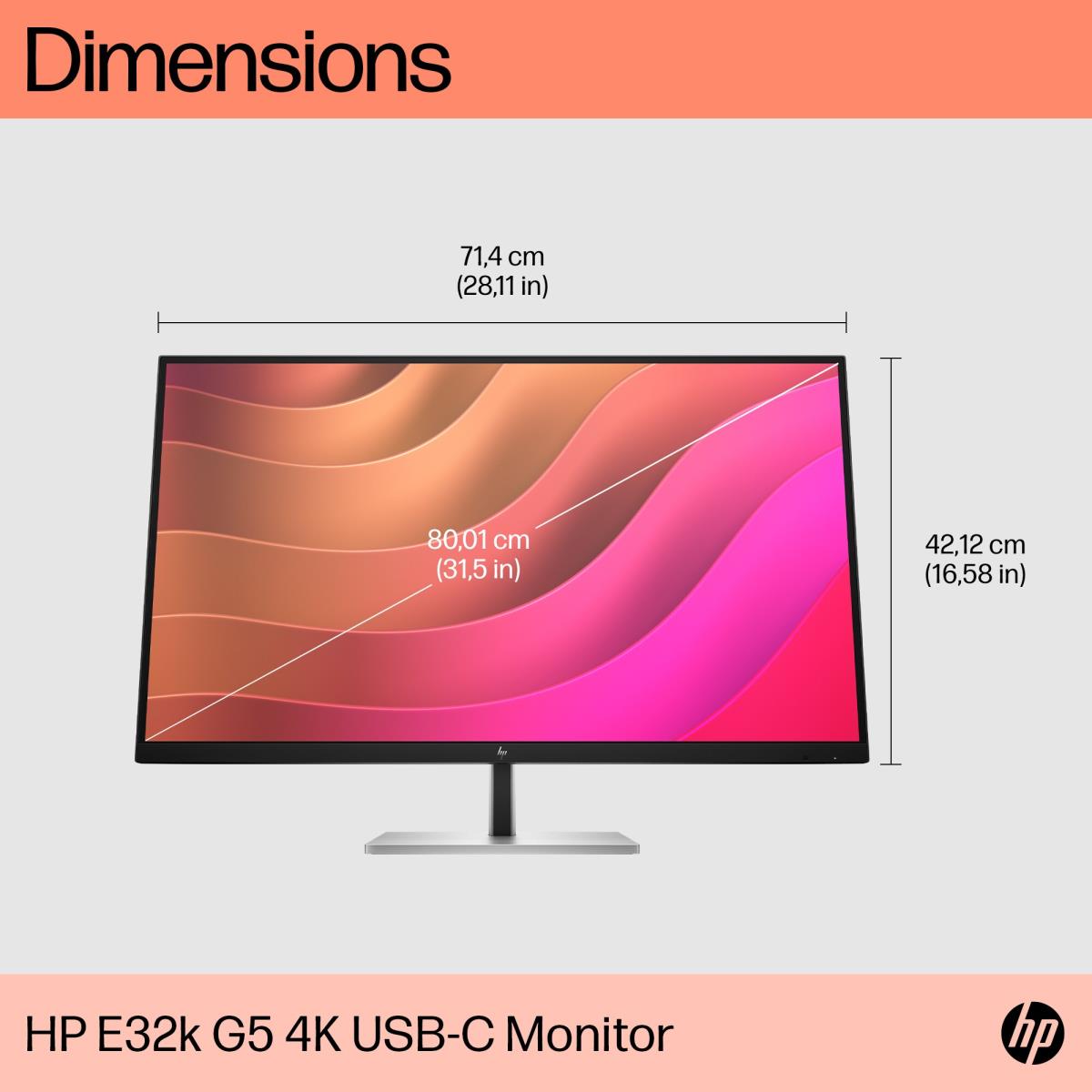 Desktop USB-C Monitor - E32k G5 - 32in - 3840x2160 (4K UHD)