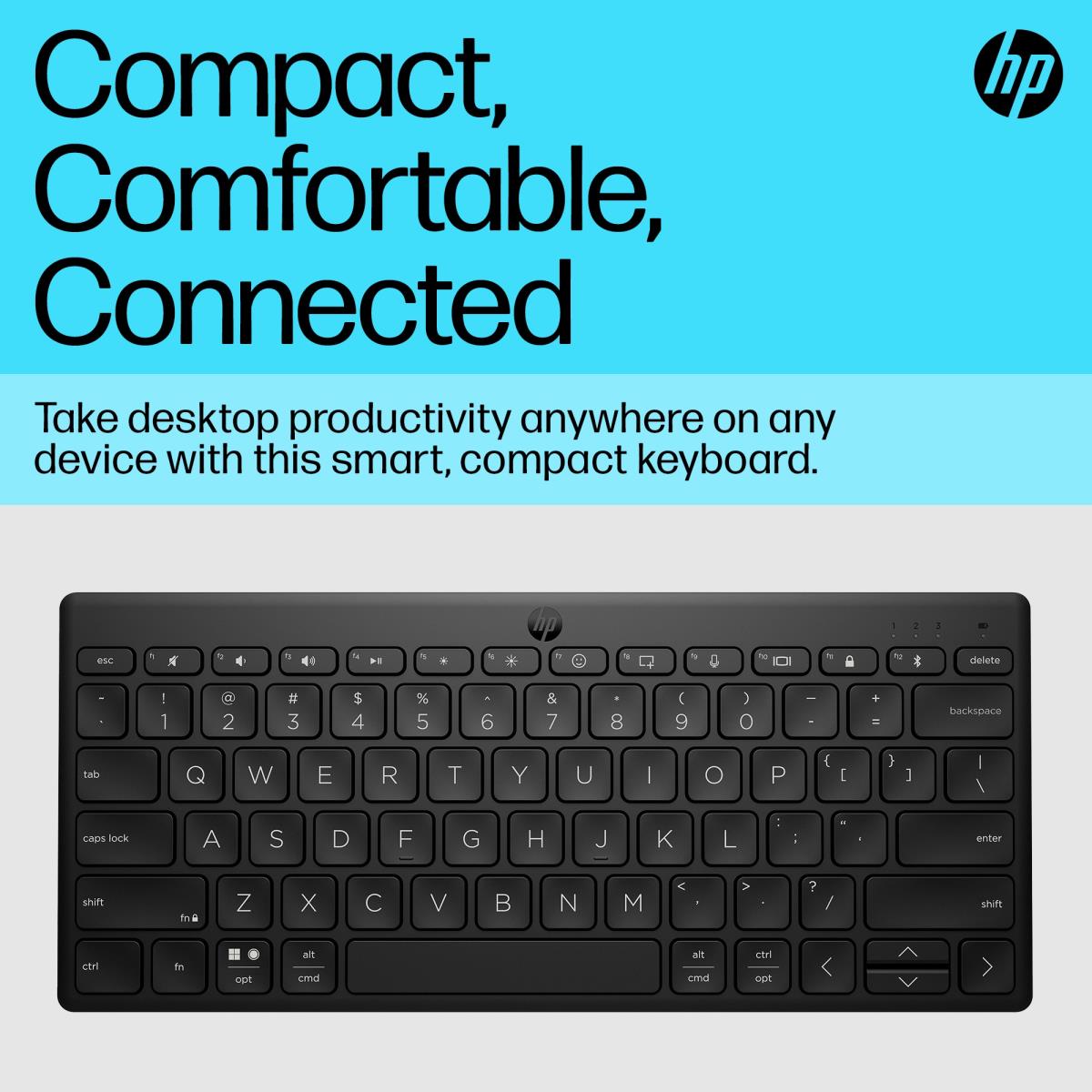Compact Multi-Device Bluetooth Keyboard 355 - Azerty Belgian