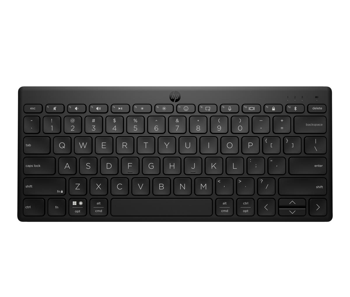 Compact Multi-Device Bluetooth Keyboard 350 - Black - Qwertzu Swiss-Lux