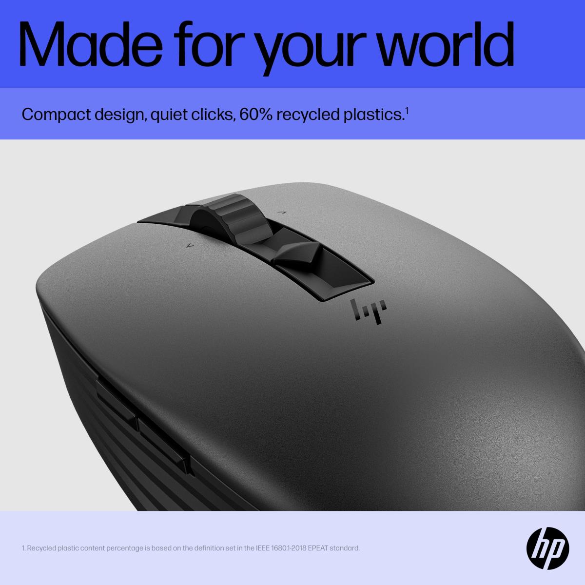 Wireless Rechargeable Multi-Device Mouse - 715 - Black