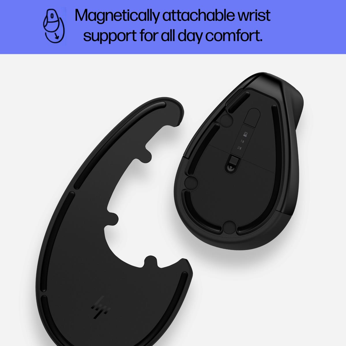 Wireless Ergonomic Vertical Mouse - 925 - Black