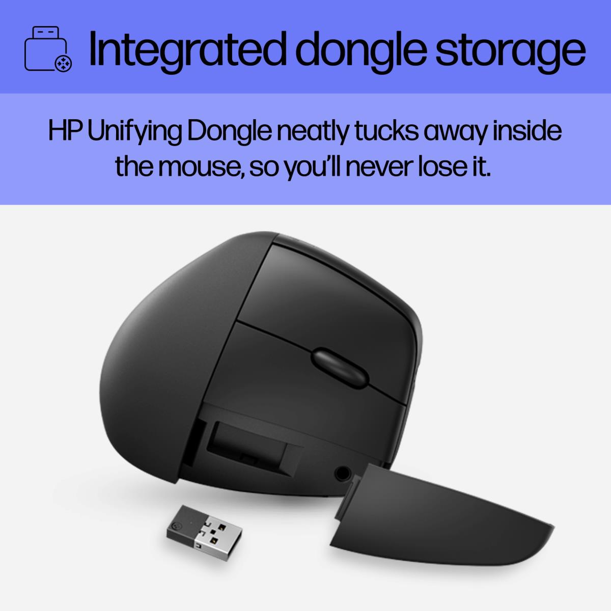 Wireless Ergonomic Vertical Mouse - 925 - Black